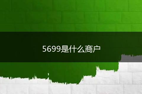 5699是什么商户