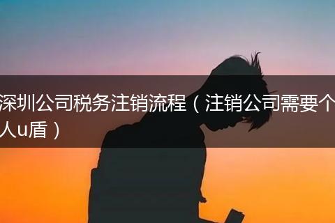 深圳公司税务注销流程（注销公司需要个人u盾）