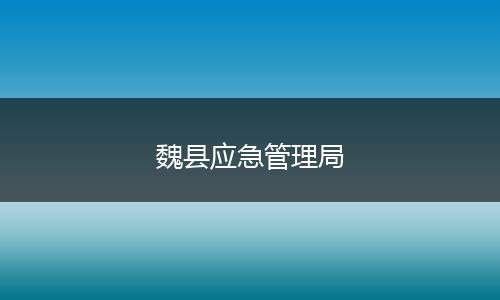 魏县应急管理局