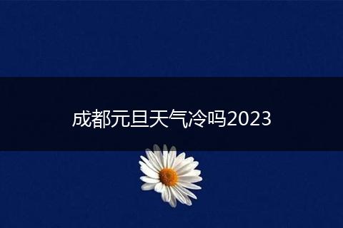 成都元旦天气冷吗2023