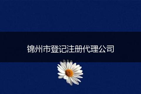 锦州市登记注册代理公司