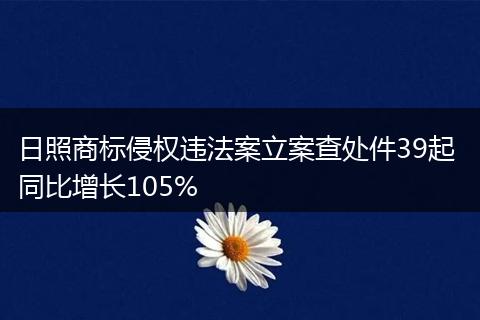 日照商标侵权违法案立案查处件39起 同比增长105%