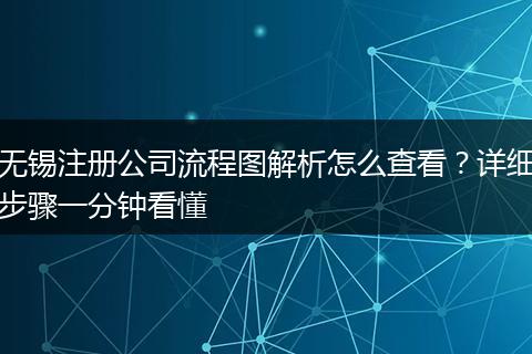 无锡注册公司流程图解析怎么查看？详细步骤一分钟看懂