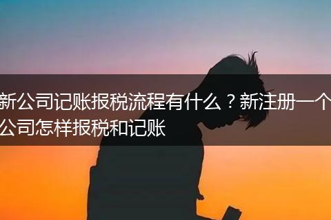 新公司记账报税流程有什么？新注册一个公司怎样报税和记账