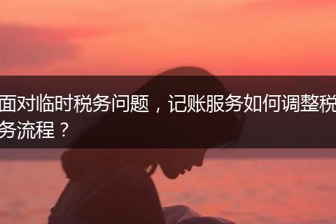 面对临时税务问题，记账服务如何调整税务流程？
