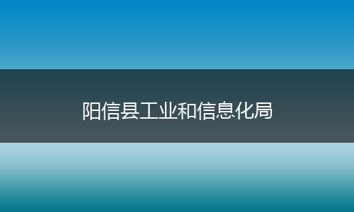 阳信县工业和信息化局