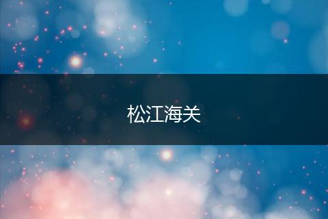 松江海关