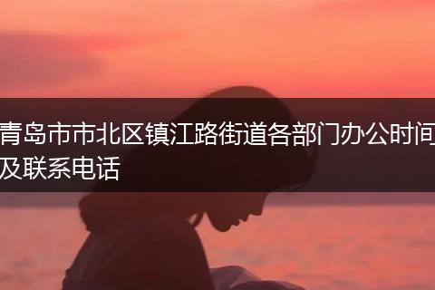 青岛市市北区镇江路街道各部门办公时间及联系电话