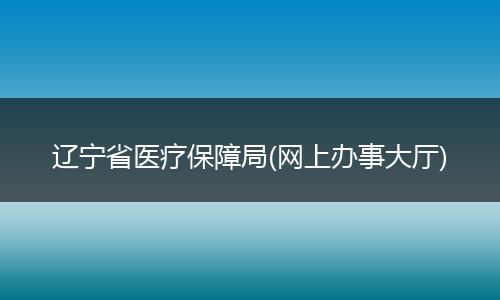 辽宁省医疗保障局(网上办事大厅)