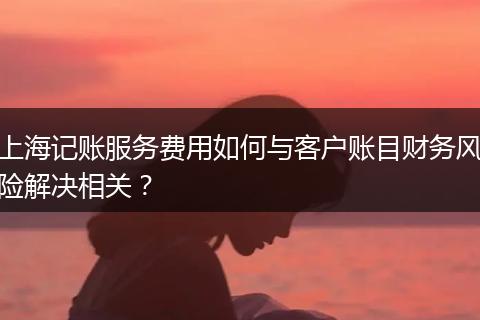 上海记账服务费用如何与客户账目财务风险解决相关？