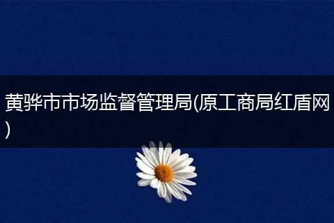 黄骅市市场监督管理局(原工商局红盾网)