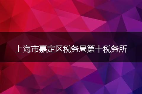 上海市嘉定区税务局第十税务所