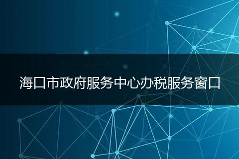 海口市政府服务中心办税服务窗口