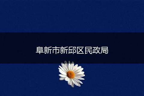 阜新市新邱区民政局