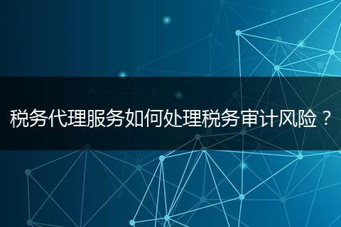 税务代理服务如何处理税务审计风险？