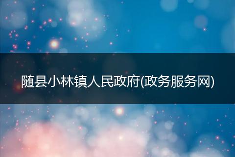 随县小林镇人民政府(政务服务网)