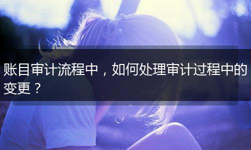 账目审计流程中，如何处理审计过程中的变更？