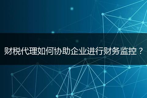 财税代理如何协助企业进行财务监控？