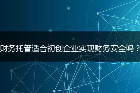财务托管适合初创企业实现财务安全吗？