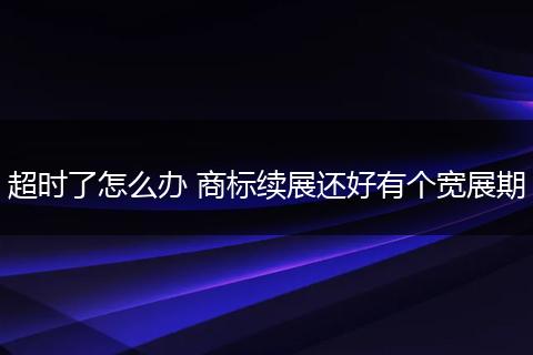 超时了怎么办 商标续展还好有个宽展期