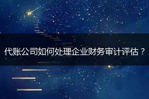 代账公司如何处理企业财务审计评估？