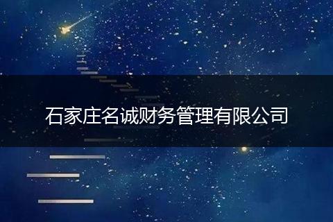 石家庄名诚财务管理有限公司