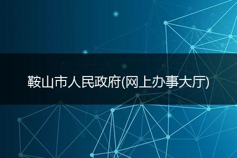 鞍山市人民政府(网上办事大厅)