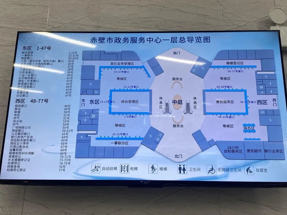 赤壁市政务服务中心(办事大厅)