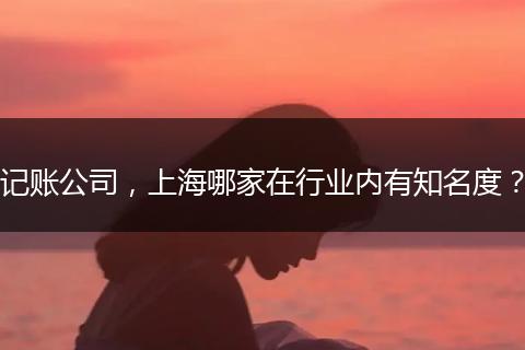 记账公司，上海哪家在行业内有知名度？