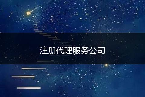 注册代理服务公司