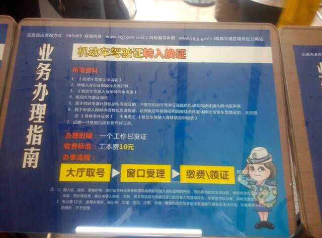 外地驾照转回成都如何办理