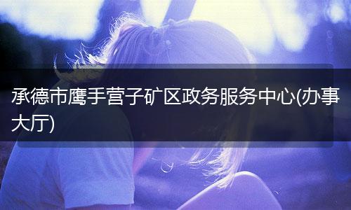 承德市鹰手营子矿区政务服务中心(办事大厅)