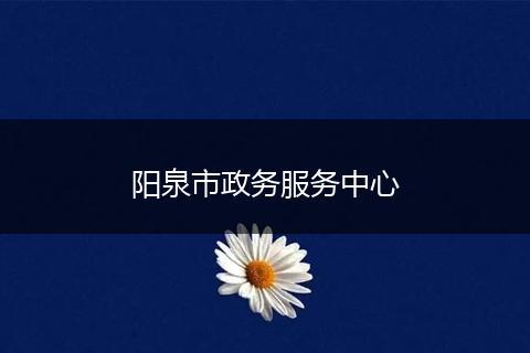 阳泉市政务服务中心
