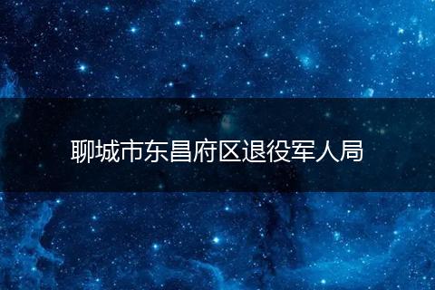 聊城市东昌府区退役军人局