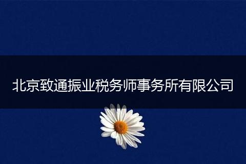 北京致通振业税务师事务所有限公司