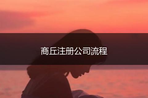 商丘注册公司流程