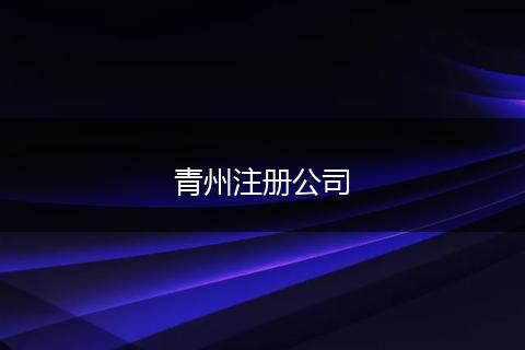青州注册公司