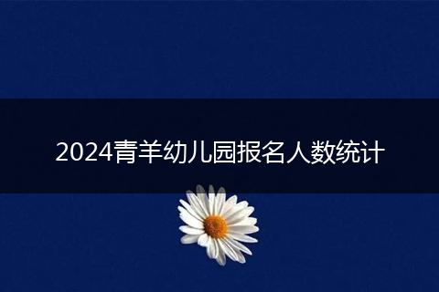 2024青羊幼儿园报名人数统计