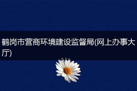 鹤岗市营商环境建设监督局(网上办事大厅)