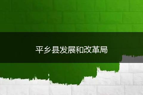 平乡县发展和改革局