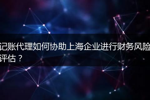 记账代理如何协助上海企业进行财务风险评估？