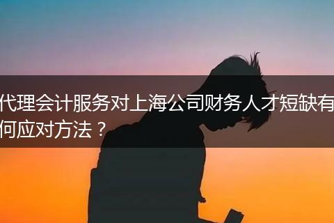 代理会计服务对上海公司财务人才短缺有何应对方法？