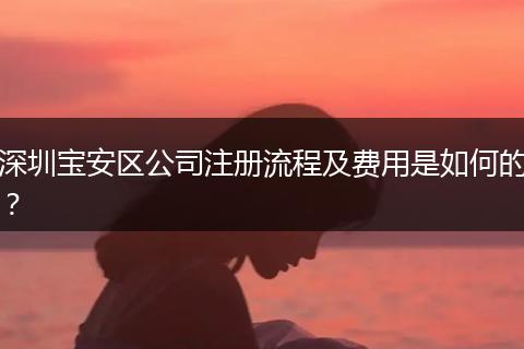 深圳宝安区公司注册流程及费用是如何的?
