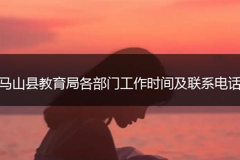 马山县教育局各部门工作时间及联系电话