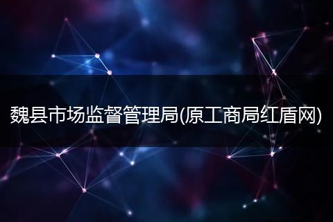 魏县市场监督管理局(原工商局红盾网)