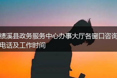 绩溪县政务服务中心办事大厅各窗口咨询电话及工作时间