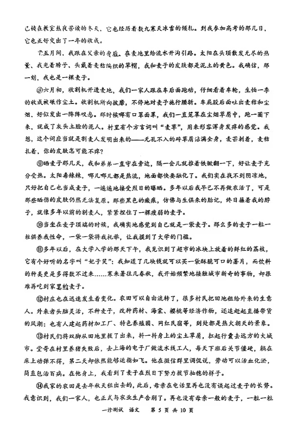 2025届高三宜宾一诊各科考试试题及答案解析