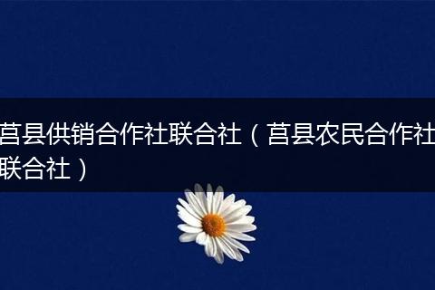 莒县供销合作社联合社（莒县农民合作社联合社）
