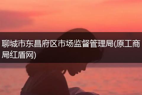 聊城市东昌府区市场监督管理局(原工商局红盾网)