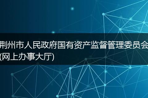 荆州市人民政府国有资产监督管理委员会(网上办事大厅)